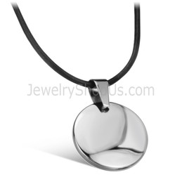 Tungsten High Polish Pendent WX637