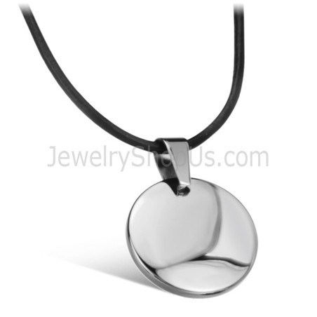 Tungsten High Polish Pendent WX637