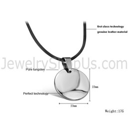 Tungsten High Polish Pendent WX637