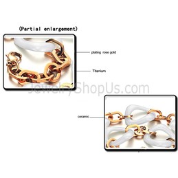 Fashion Ceramic Gold Tianium Necklace C750