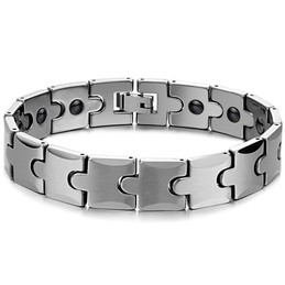 Tungsten Wheat Link Magnetic Energy Health Bracelet C440