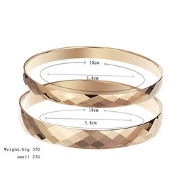 Tungsten Rose Gold High Polish Bangle C892