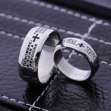 Bible Couples Man Titanium Ring