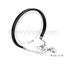 Tatanium Bangle Adjustable (Black, Silver, Rose Gold) BG810