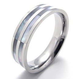 Polished Titanium Two Ring 20284