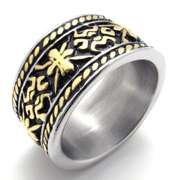 Gold Vintage Titanium Ring 20300