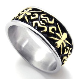 Gold Vintage Titanium Ring 20298