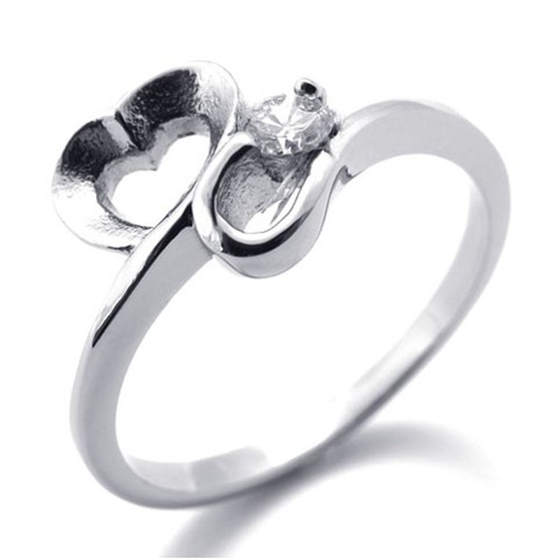 Diamond Women's Titanium Ring 20591