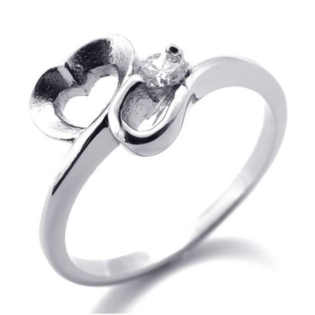 Diamond Women's Titanium Ring 20591