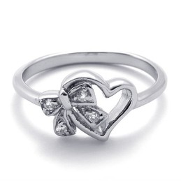 Diamond Titanium Ring for Women 20590