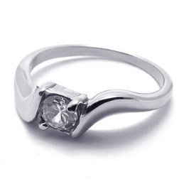 Diamond Women's Titanium Ring 20587