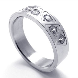 Diamond Titanium Ring 20465