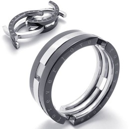 Puzzle Black Titanium Ring 20954