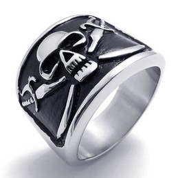 Skull Titanium Ring 20173