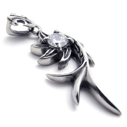 Mermaid Diamond Titanium Pendant 20459