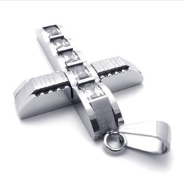 Cross Diamond Titanium Pendant 20750