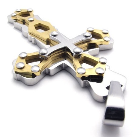 Black Titanium Cross Pendant 20267