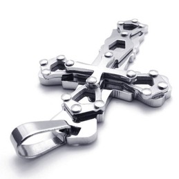 Gold Titanium Cross Pendant 20266