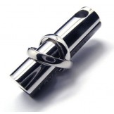 Fashion Love Forever Titanium Necklace Pendant (Black)