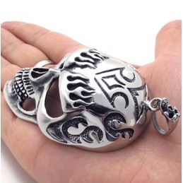 Skull Mask Titanium Pendant 20818