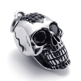 Black Diamond Skull Titanium Pendant 20637