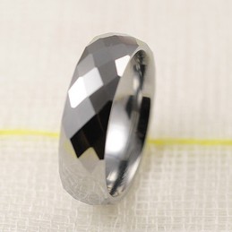 Tungsten gold ring