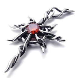 Red Diamond Titanium Pendant 20450