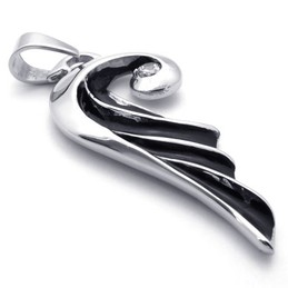 Wing Diamond Titanium Pendant 20330