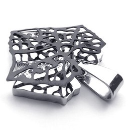 Black Leaf Lovers Titanium Pendant 20292
