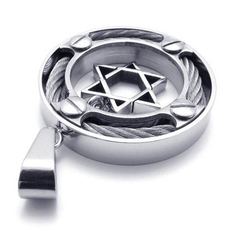 Cable Ring Lovers Titanium Pendant 20253