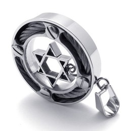 Cable Ring Lovers Titanium Pendant 20253