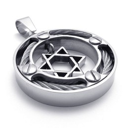 Cable Ring Lovers Titanium Pendant 20253