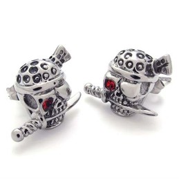 Skull Titanium Earrings 20350