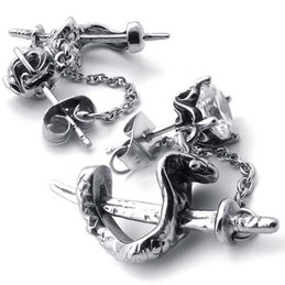 Sword Titanium Earrings 20347
