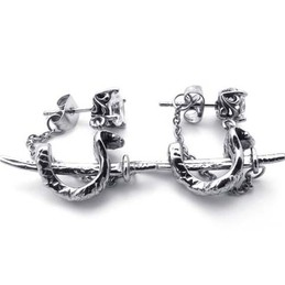Sword Titanium Earrings 20347
