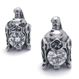 Helmet Titanium Earrings 20343