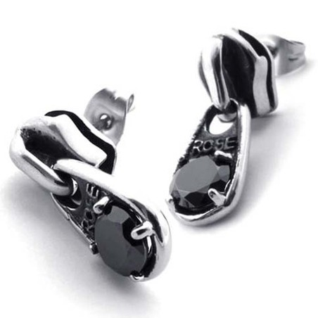 Black Diamond Titanium Earrings 20339