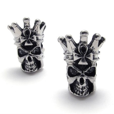 Skull Titanium Earrings 20336