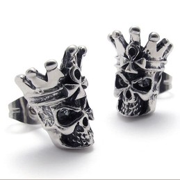 Skull Titanium Earrings 20336