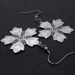 Hollow Titanium Earrings 20240