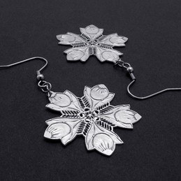Hollow Titanium Earrings 20240