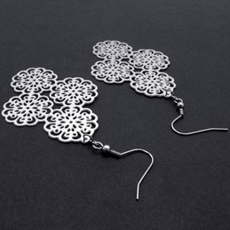 Hollow Titanium Earrings 20228