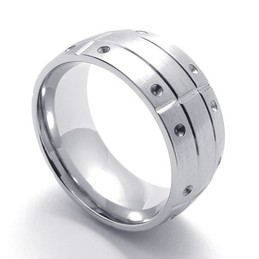 Polished Titanium Ring 20955