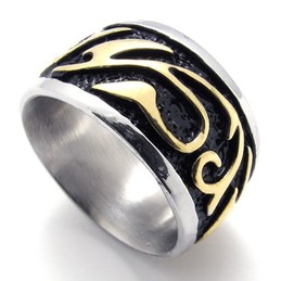Gold Vintage Titanium Ring 20301
