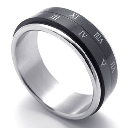 Black Titanium Ring 20225