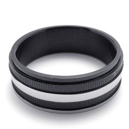 Black Titanium Ring 20175