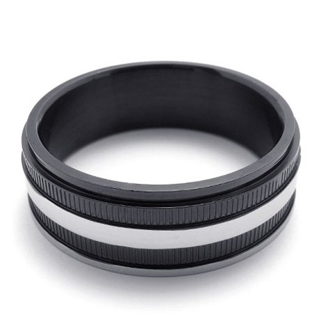 Black Titanium Ring 20175