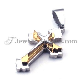 Elegant Titanium Cross Pendant for Women