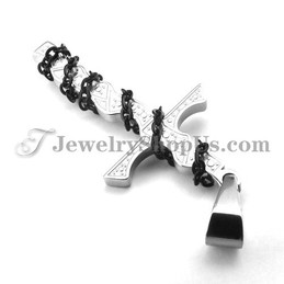 Elegant Cross Titanium Pendant