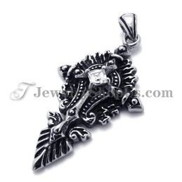 Fashion Titanium Pendant with Zircon